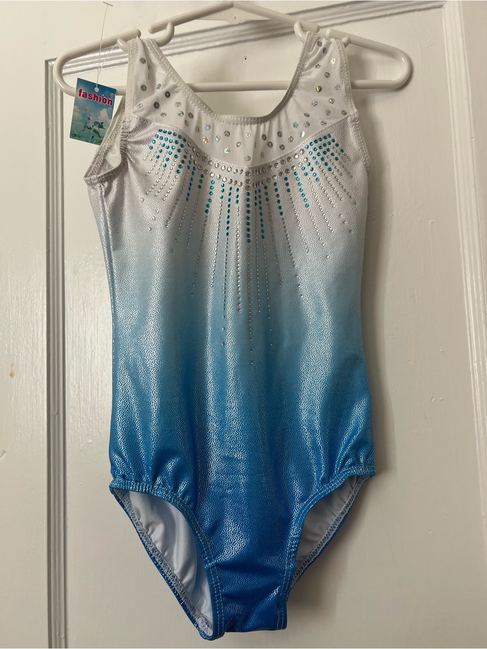 NWT Frozen Inspired Rhinestone Leotard 3/4T